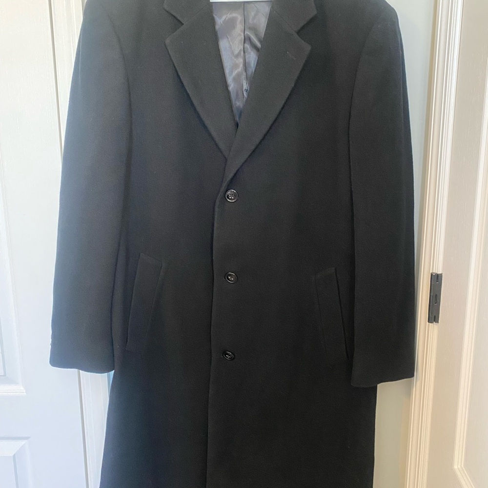 Pronto Uomo Elegant Black Trench Coat